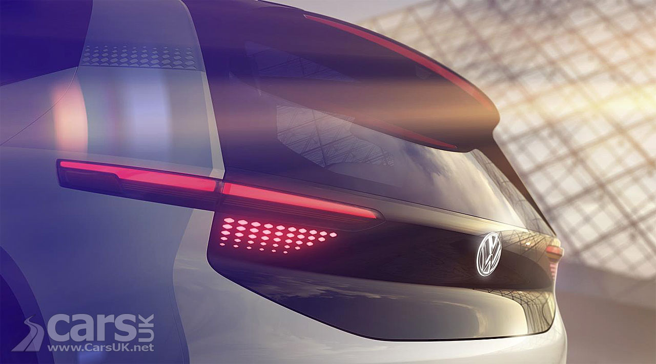 Photo Volkswagen Electric car tease Paris 2016 rear view