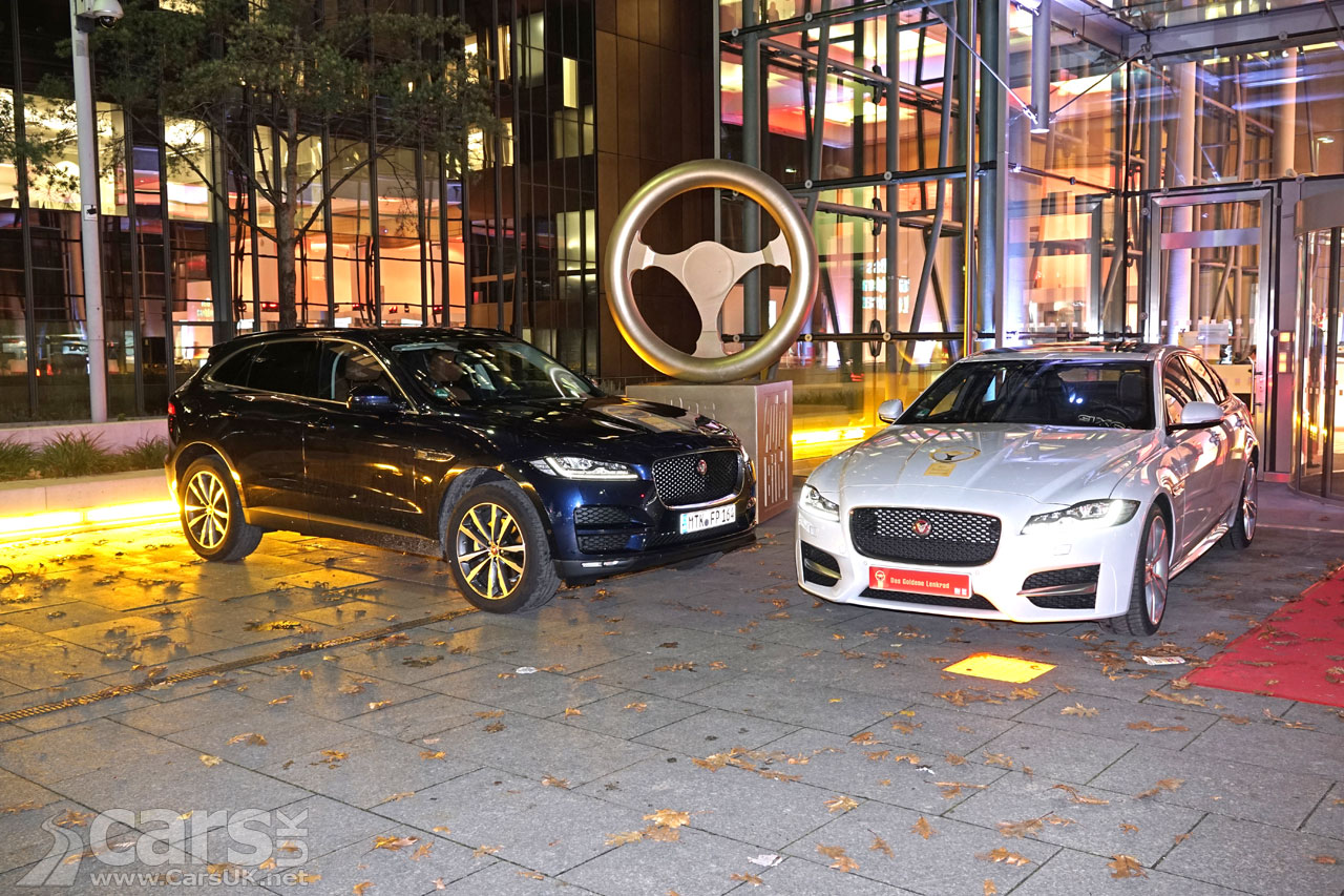 Photo Jaguar XF and F-Pace Golden Steering Wheel