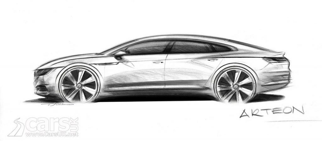 Photo Volkswagen Arteon teased in sketch