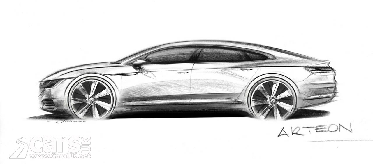 Photo Volkswagen Arteon teased in sketch