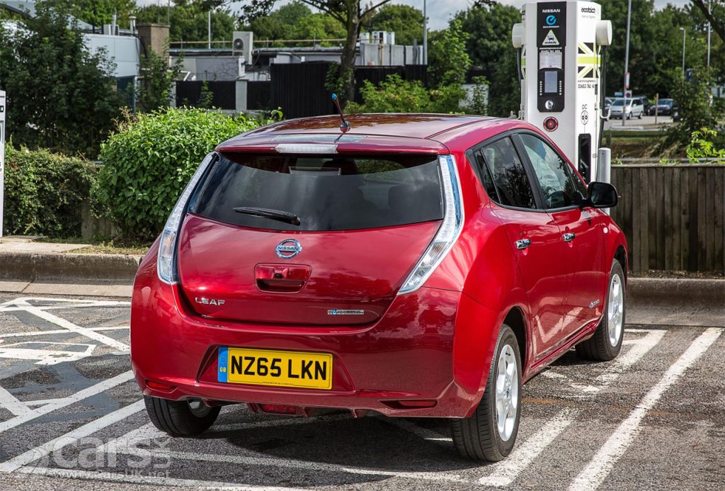 Photo Electric car public charging point