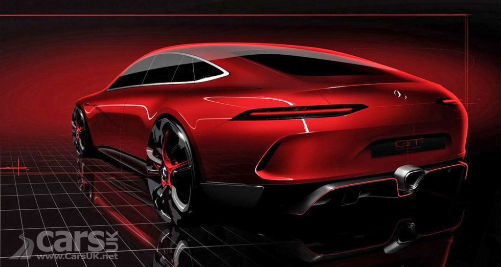 Sketch Mercedes-AMG four-door GT Concept