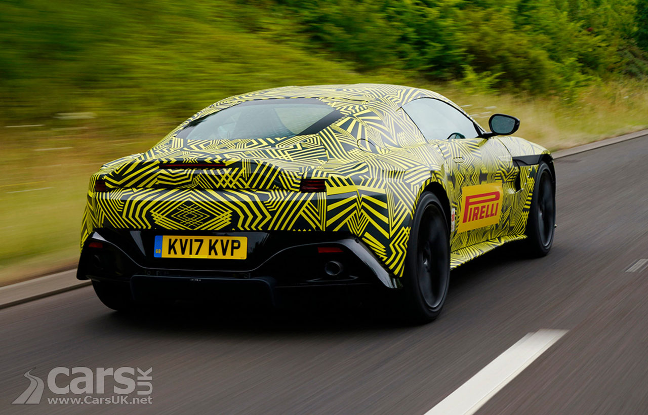 2018 Aston Martin Vantage Spy Shot Rear View