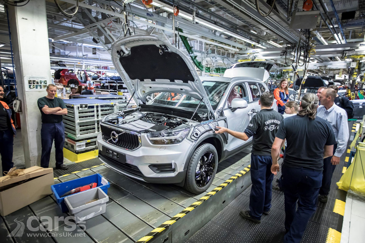 The Volvo XC40 (pictured in pre-production) will start rolling off Volvo's production line in Ghent today