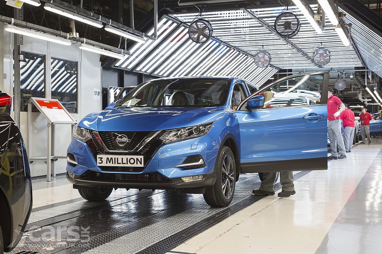 The three millionth Nissan Qashqai at Nissan's Sunderland Plant