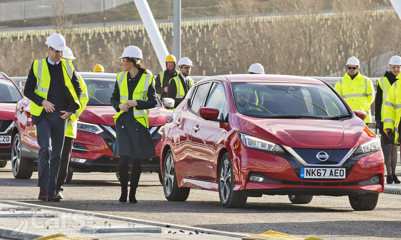 New Nissan LEAF Northern Spire Bridge Duke and Duchess of Cambridge