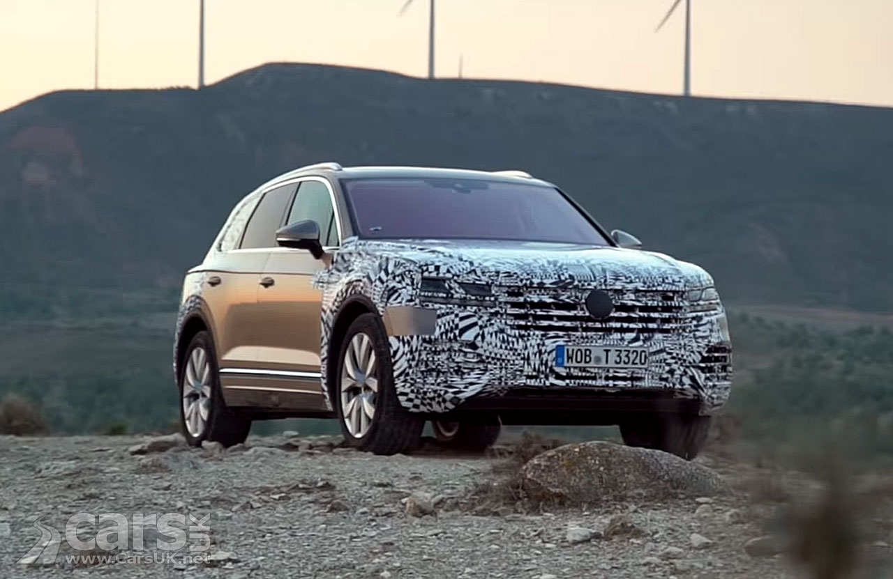 2018 Volkswagen Touareg goes in to tease overdrive