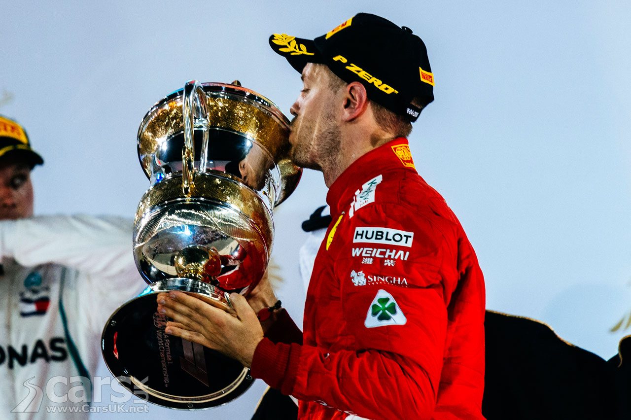 Sebastian Vettel WINS the 2018 Bahrain Grand Prix