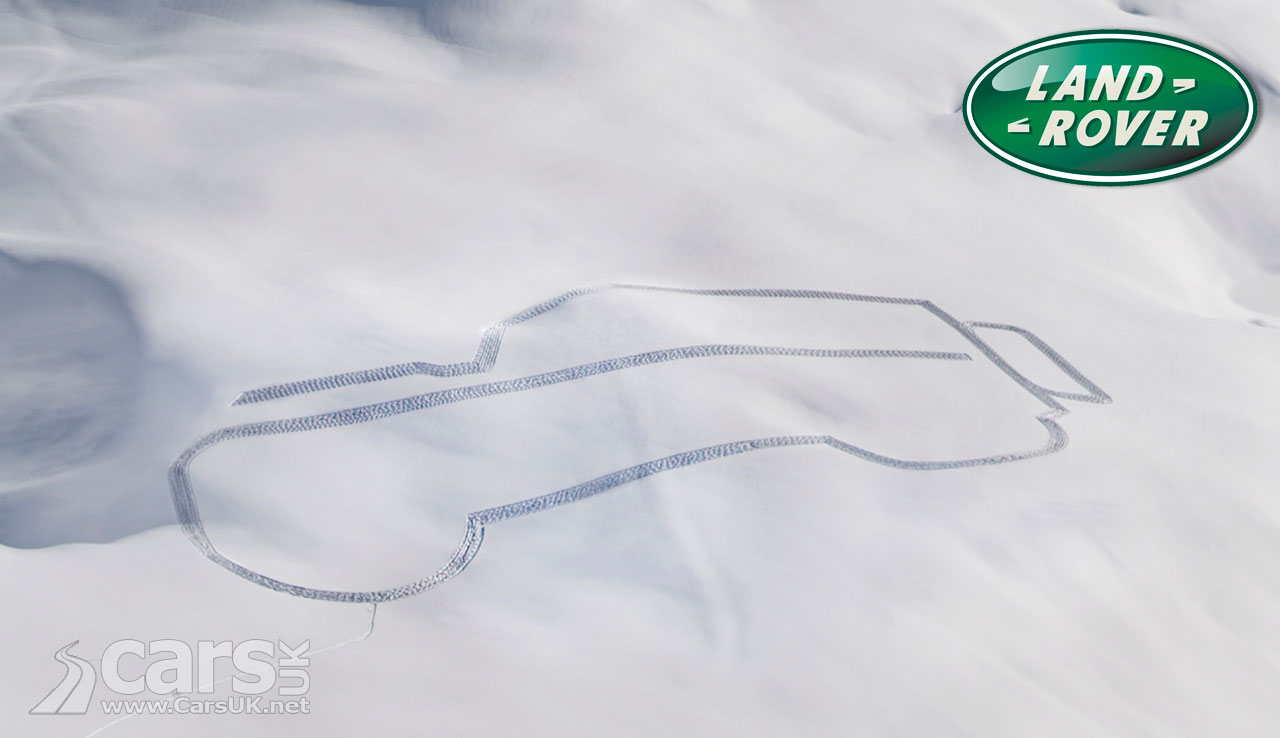 The Land Rover outline in the French Alps to announce World Land Rover Day