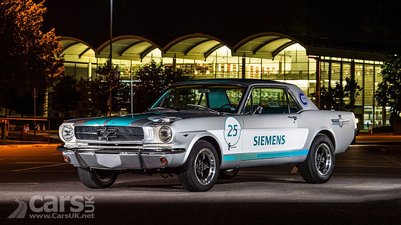 1965 Ford Mustang heading up the Goodwood Hillclimb - autonomously