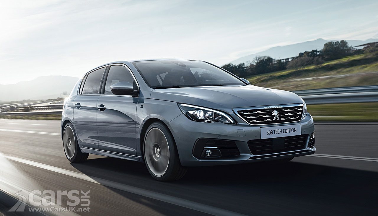 The new New Peugeot 308 Tech Edition (pictured) is available as a Hatch or Estate
