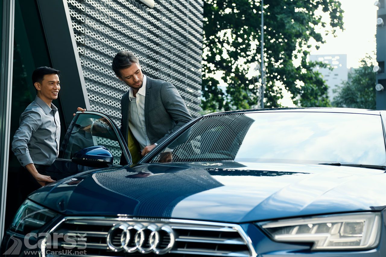 Collection of Audi on demand hire car