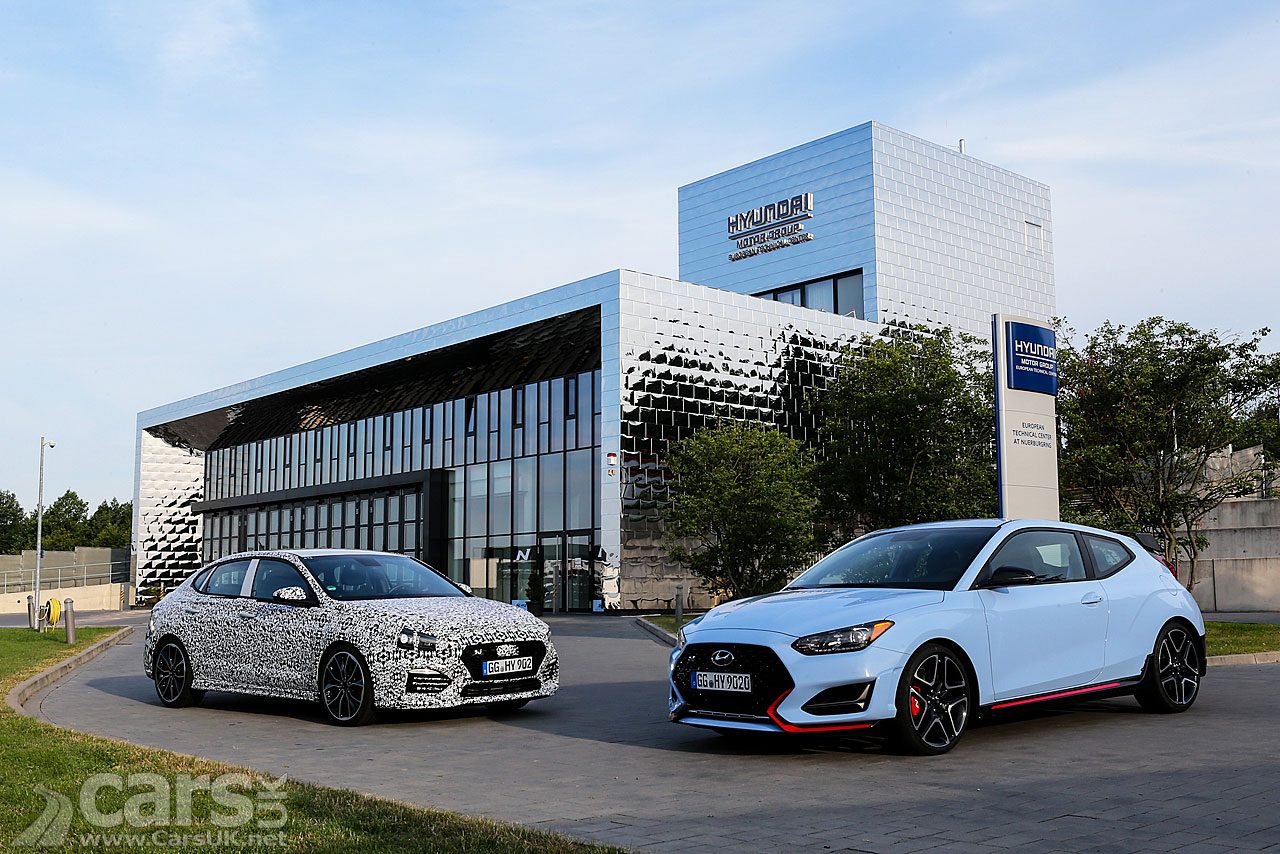 Hyundai N Brand cars at Hyundai's Nurburgring Centre