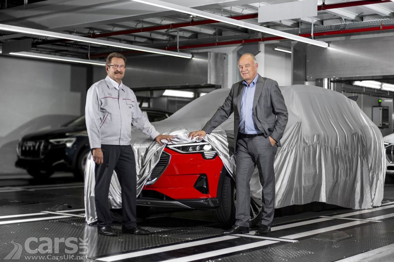 The Audi e-tron on the production line in Brussels