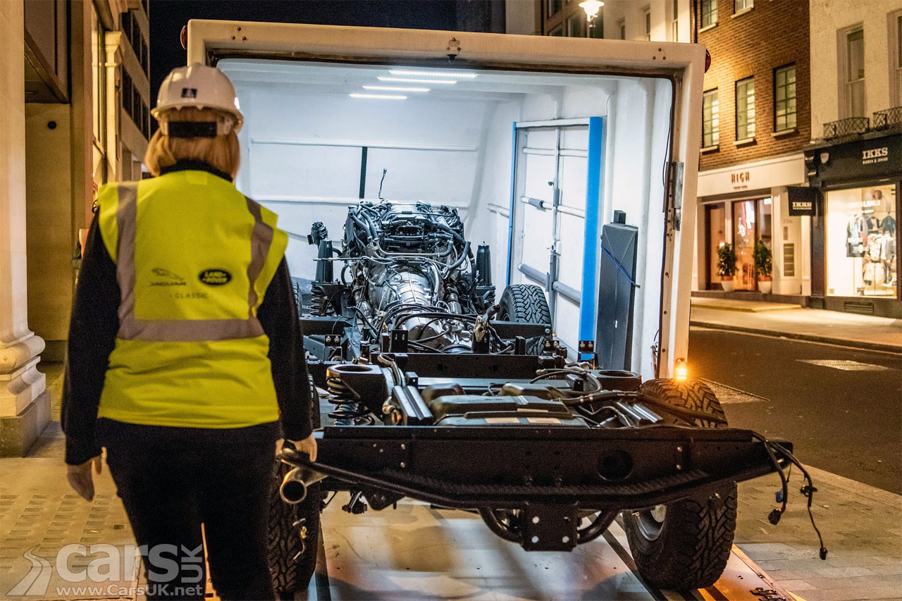 New Land Rover Defender being built at Selfridges Cars UK