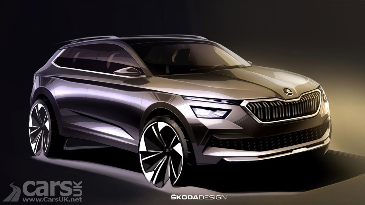 Skoda Kamiq SUV revealed in design sketch