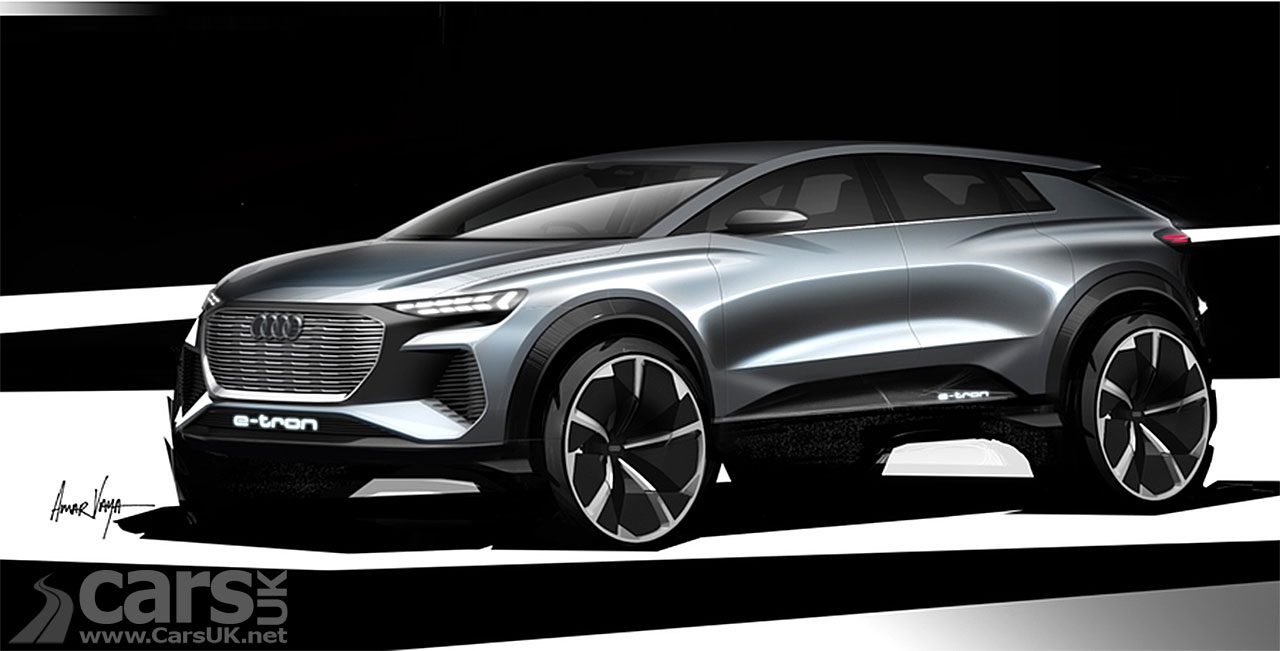 Audi Q4 e-tron electric SUV Concept sketch
