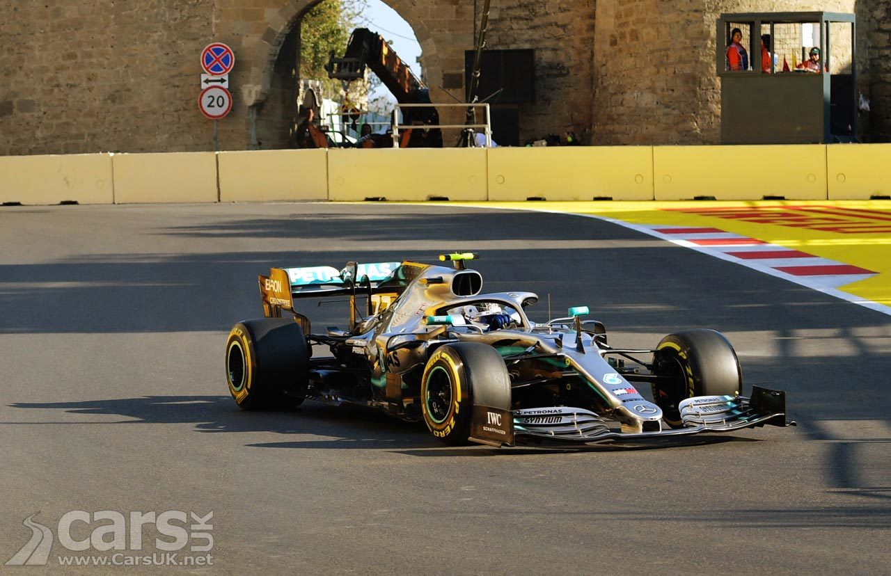 Bottas on pole in Mercedes front row at Azerbaijan Grand Prix