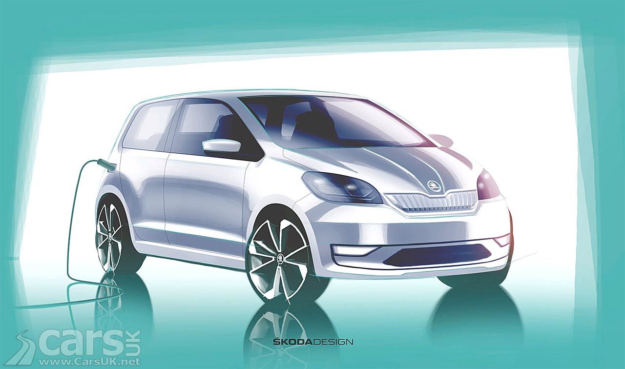 Electric Skoda Citigo-E Design Sketch