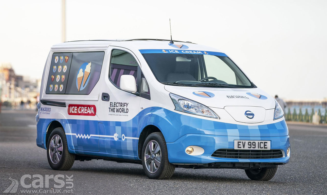 Nissan turns the electric e-NV200 in to an 'ICE-Free' Ice Cream Van
