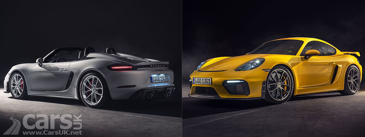 New Porsche 718 Spyder and 718 Cayman GT4