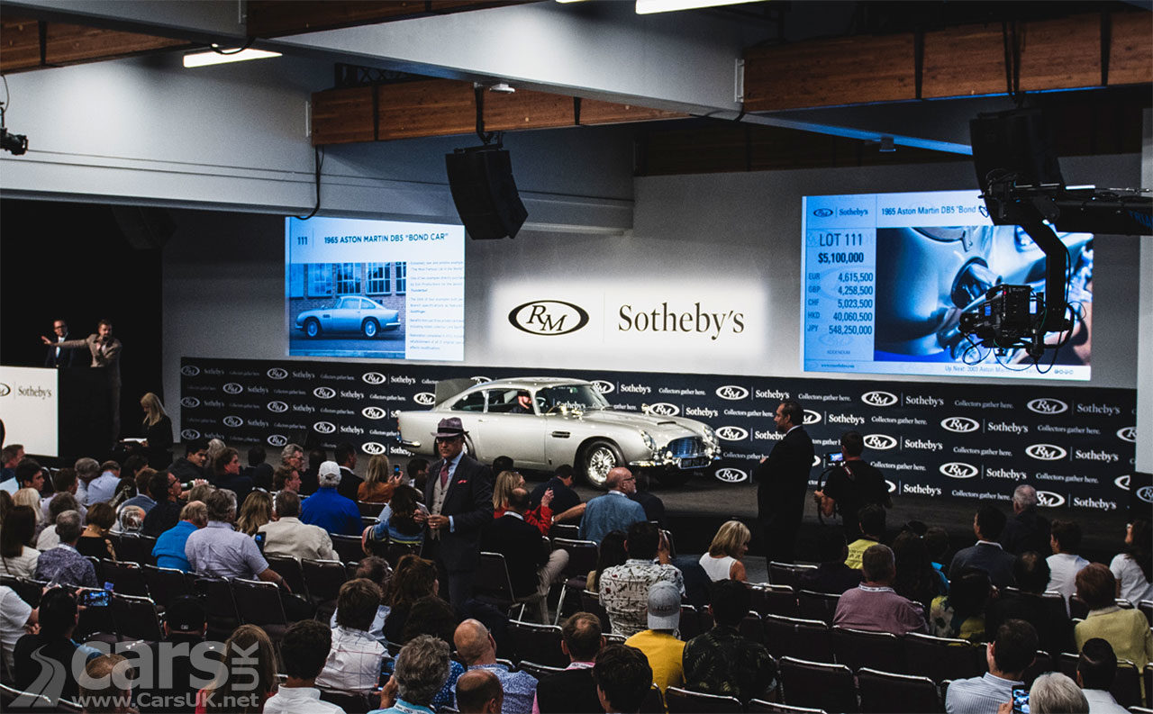 Photo of James Bond Aston Martin DB5 being sold for £5.25 MILLION