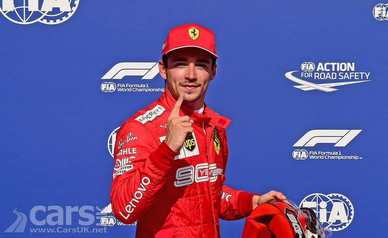 Photo Charles Leclerc pole position 2019 Belgian Grand Prix