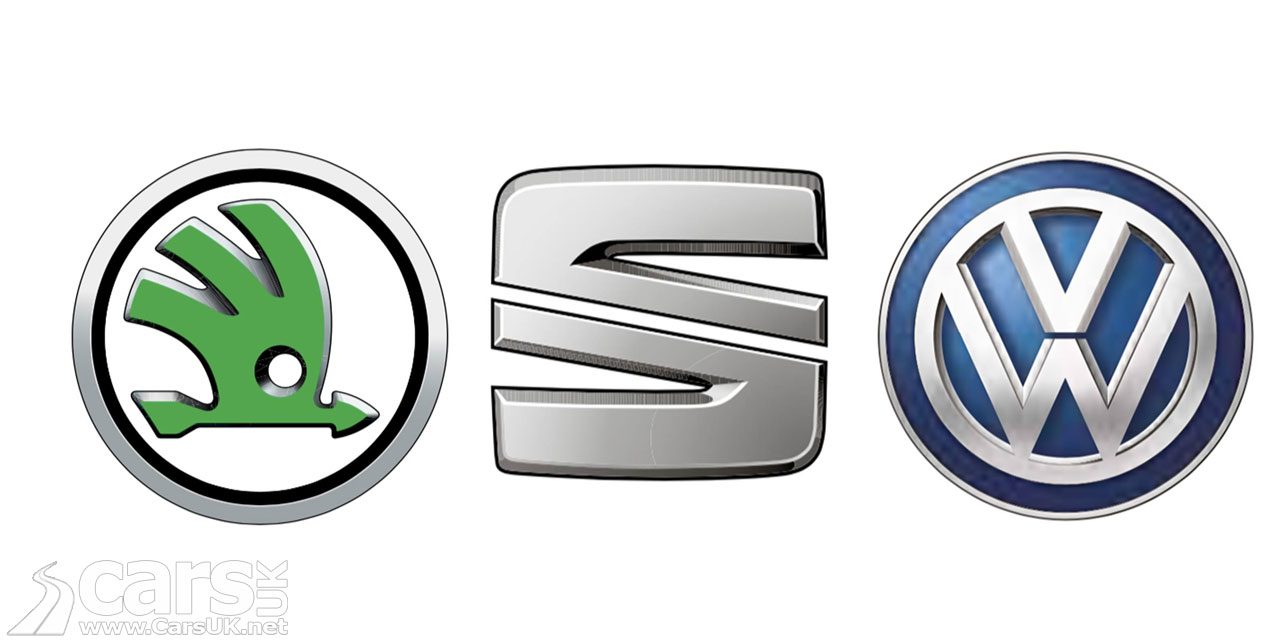 Photo Skoda, SEAT and VW logos