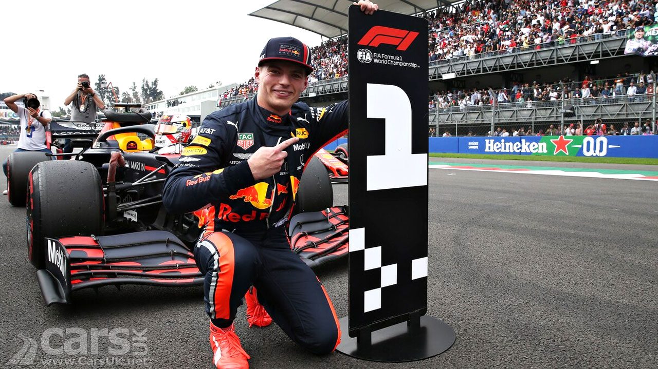 Photo Max Verstappen pole 2019 Mexican Grand Prix