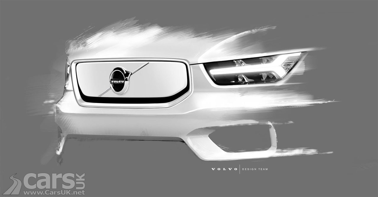 Photo new electric Volvo XC40 front