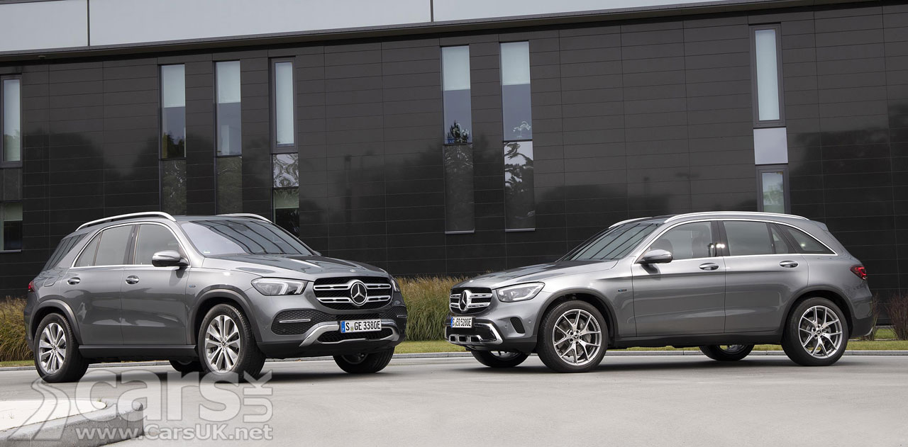 Photo Mercedes GLC 300 e and GLE 350 de plug-in hybrids