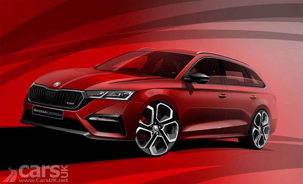 Photo New Skoda Octavia vRS Plug-in hybrid tease sketch