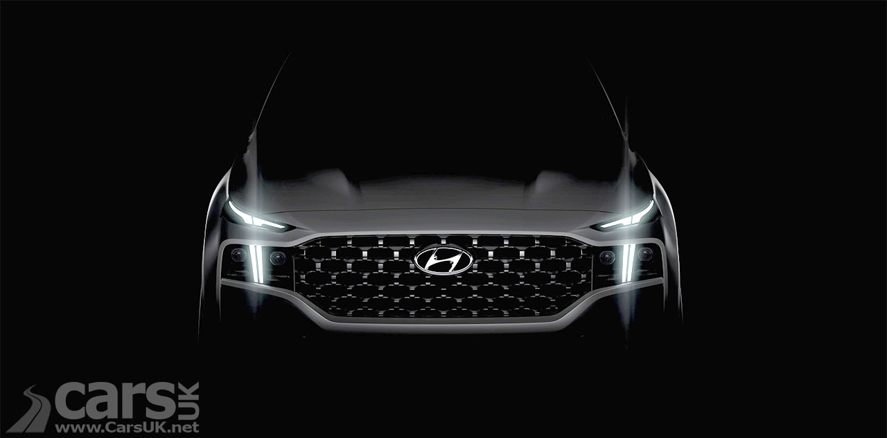 Photo Hyundai Santa Fe teaser ahead of a facelift