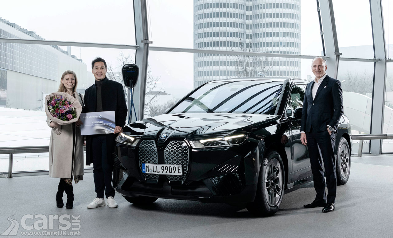 BMW's handover of its millionth electrified car - a BMW iX xDrive40