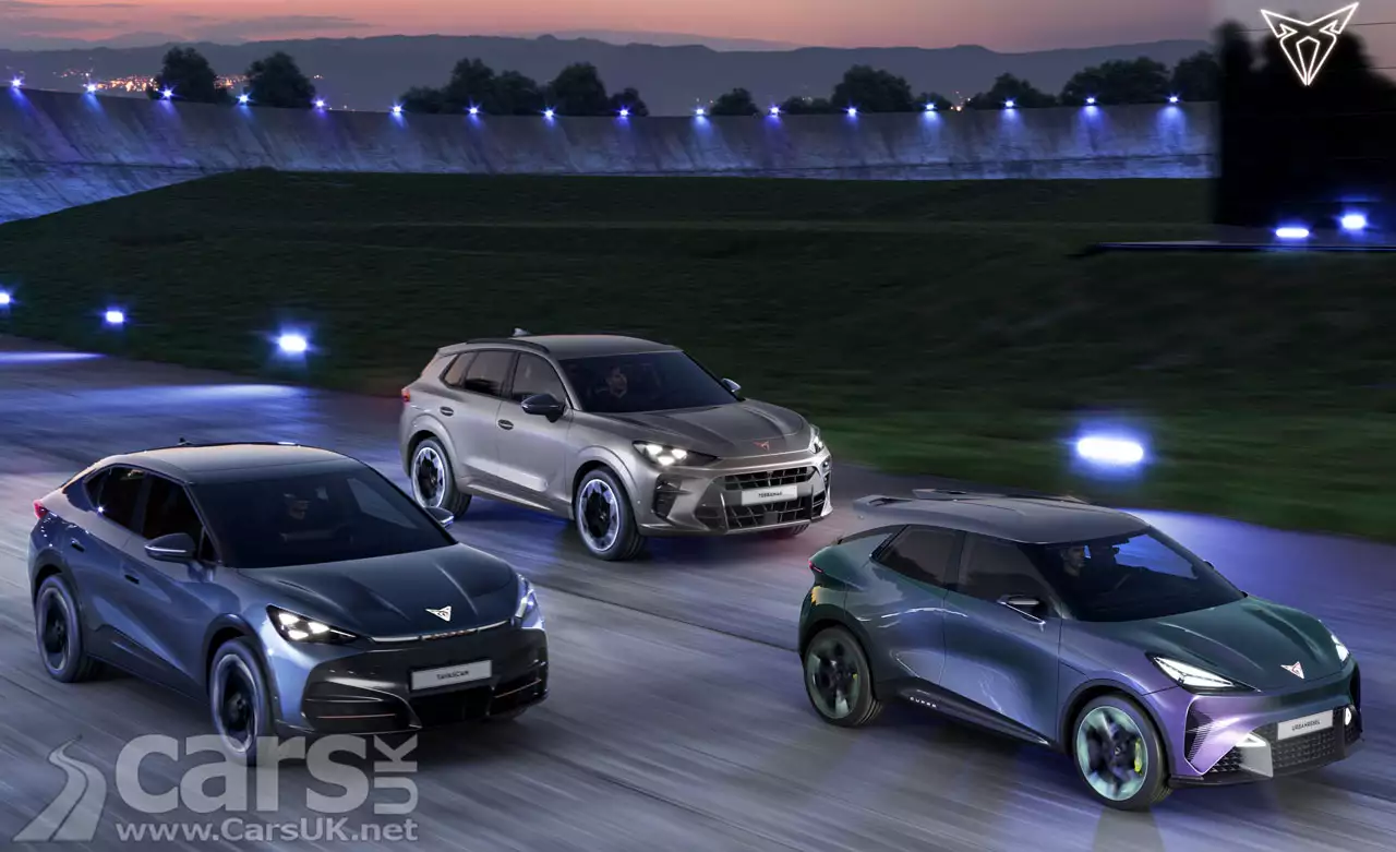 CUPRA UrbanRebel, CUPRA Terramar and CUPRA Tavascan