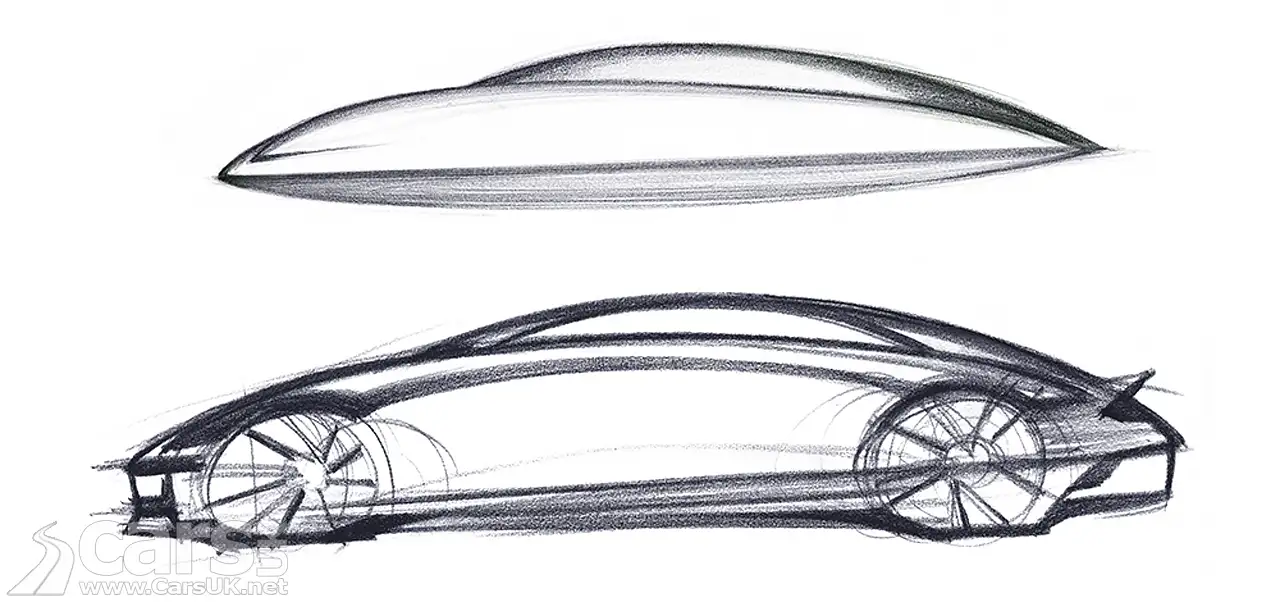 Electric Hyundai Ioniq 6 Design Sketch