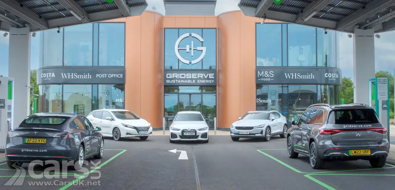 Gridserve Electric Forecourts with test drives of Tesla, Mercedes, Nissan and Polestar EVs
