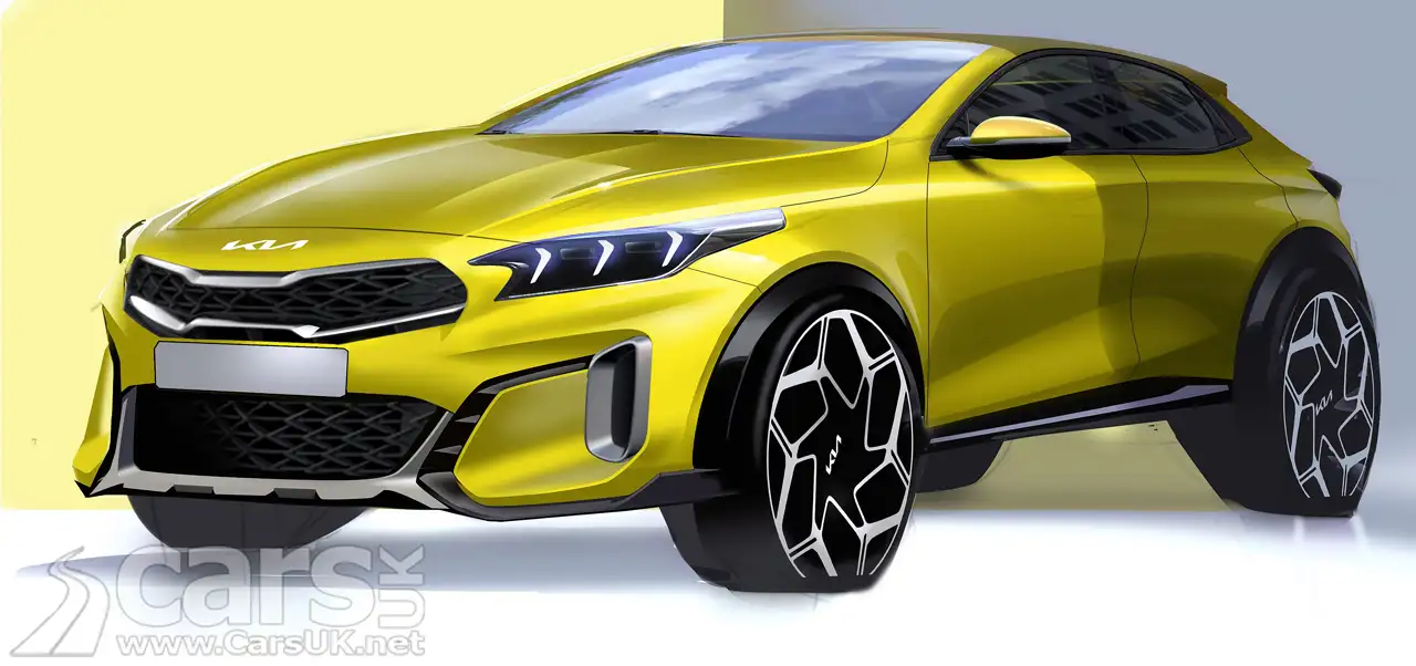 Kia XCeed FACELIFT previewed with design sketch