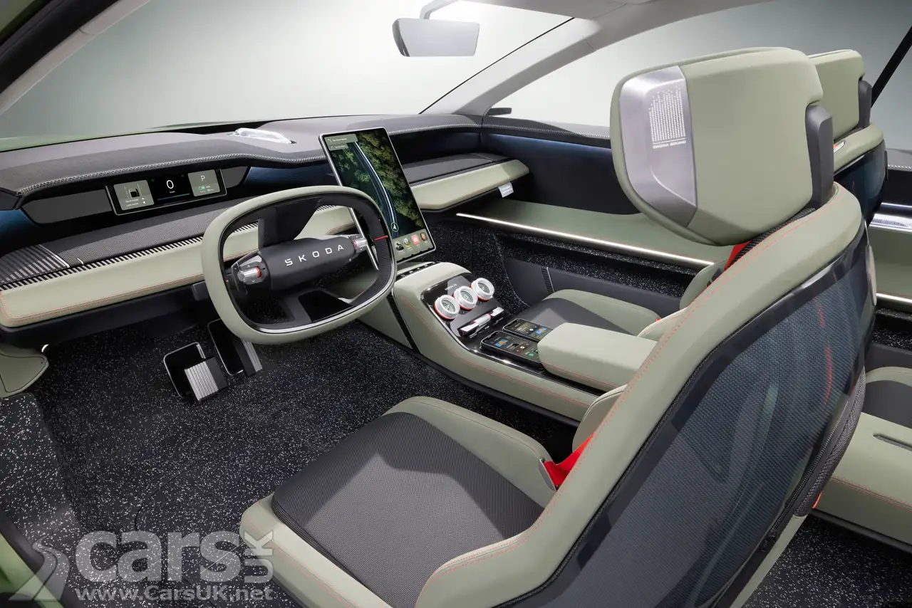 Electric Skoda Vision 7S Interior