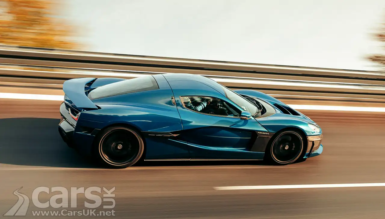Electric Rimac Nevera hypercar setting a new world record for a production EV