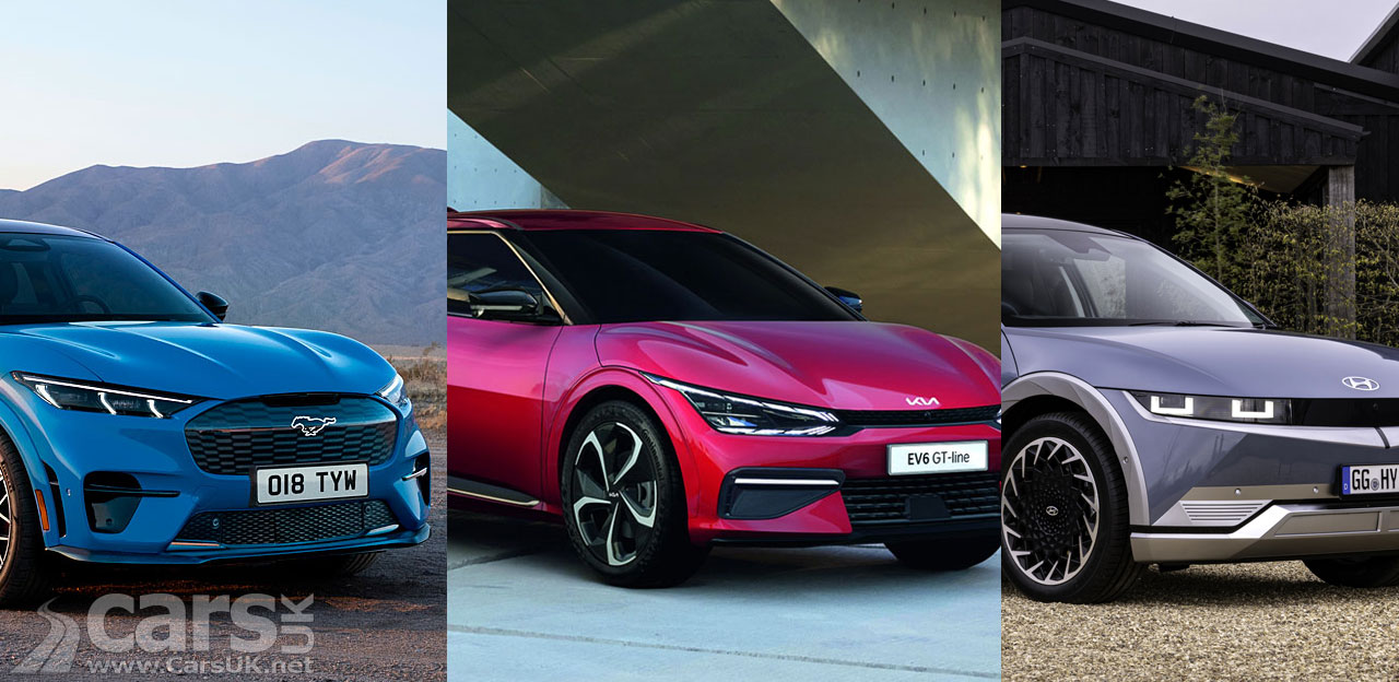 A trio of electric cars pictured as demand for Evs falls