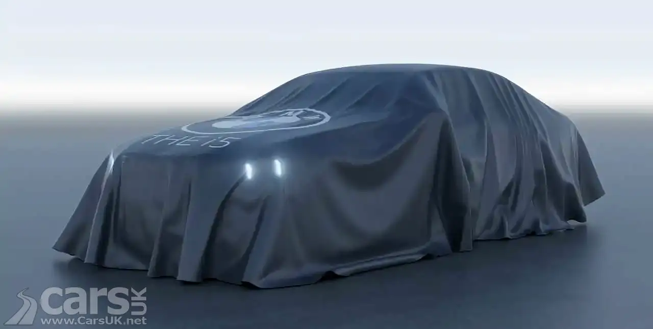 New BMW 5 Series TEASED with the new electric BMW i5 shown under a cover