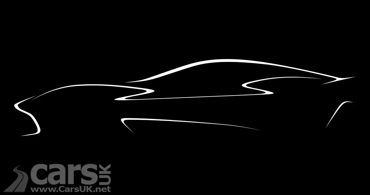 Aston Martin future EV tease as an announcement that AML will use Lucid EV tech is made