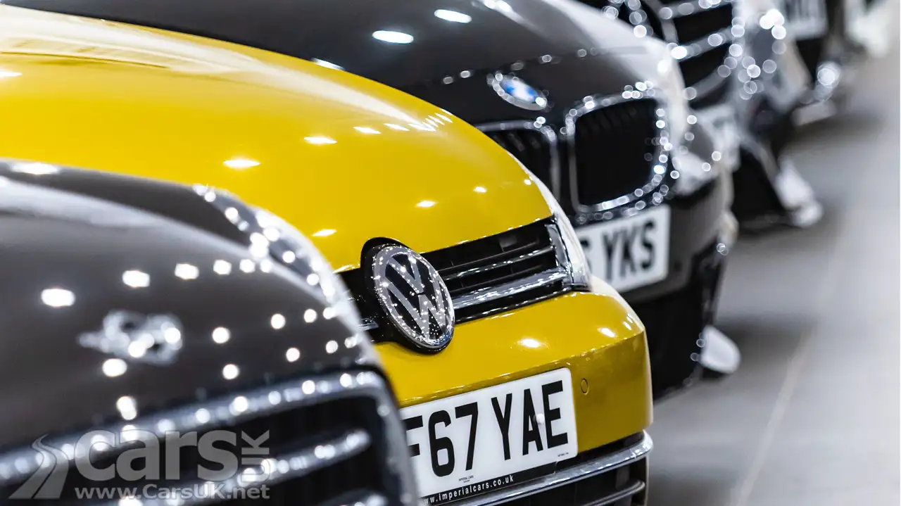 Line-up of used cars - which have increased in price by 38% in the last three years