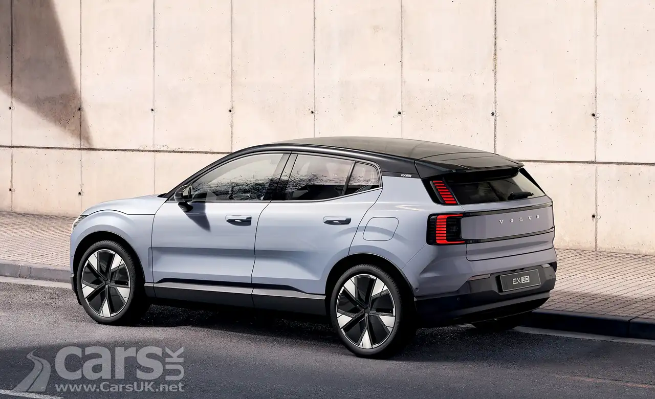 New electric Volvo EX30 rear view