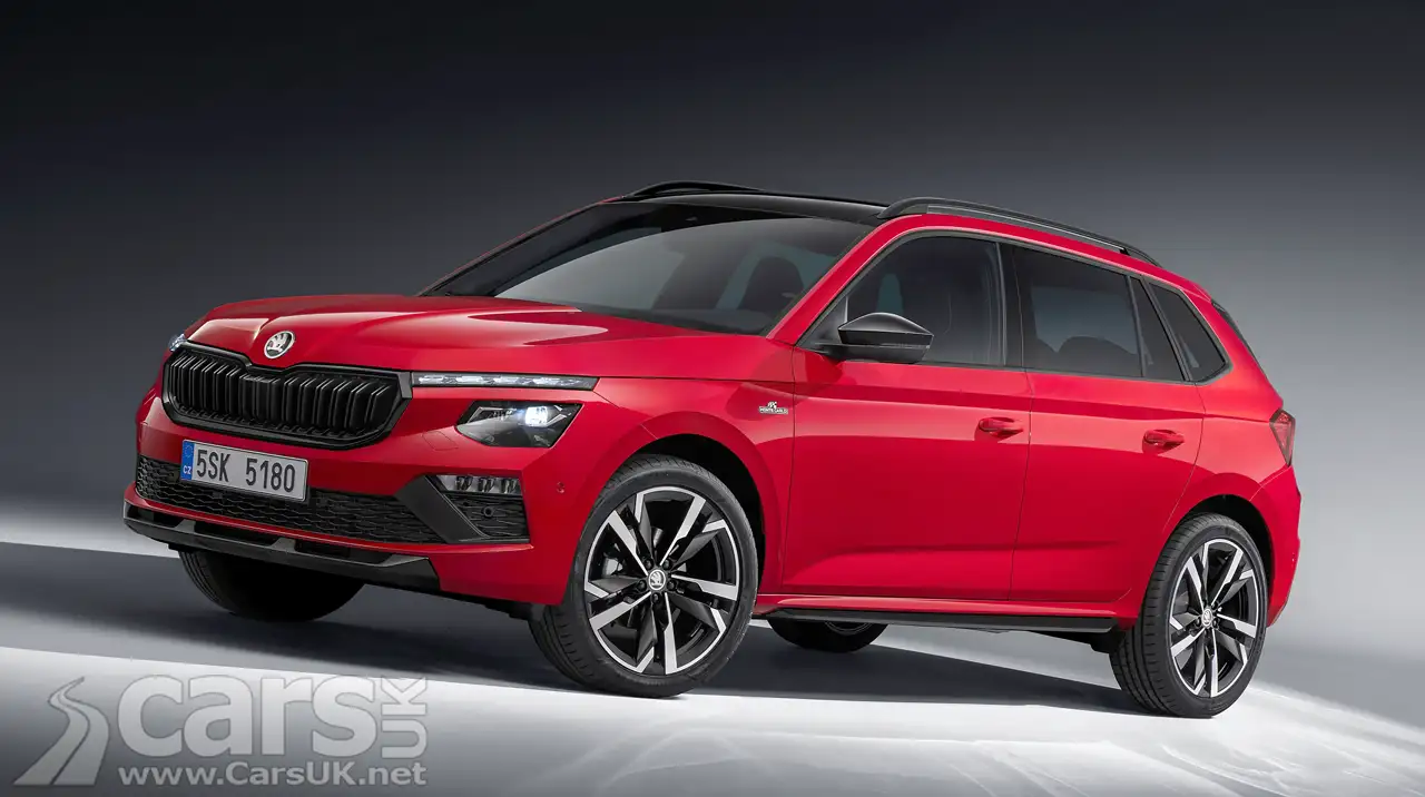 Skoda Kamiq SUV Facelift for 2024 studio shot