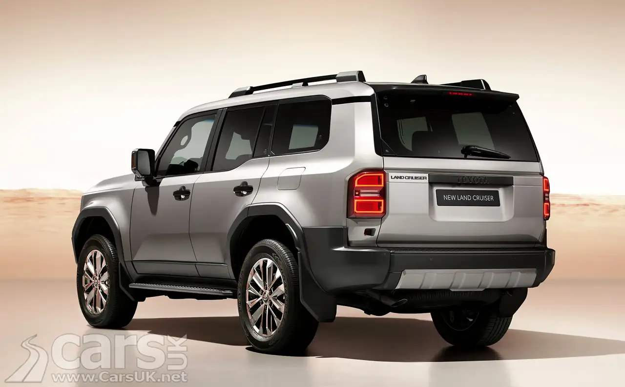 new Toyota Land Cruiser rear view