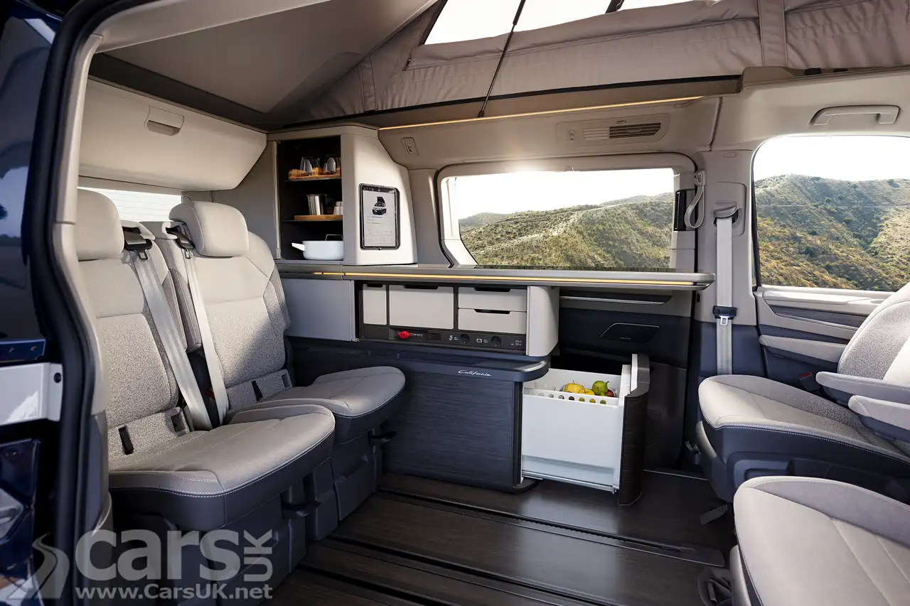 VW California Campervan interior 2024