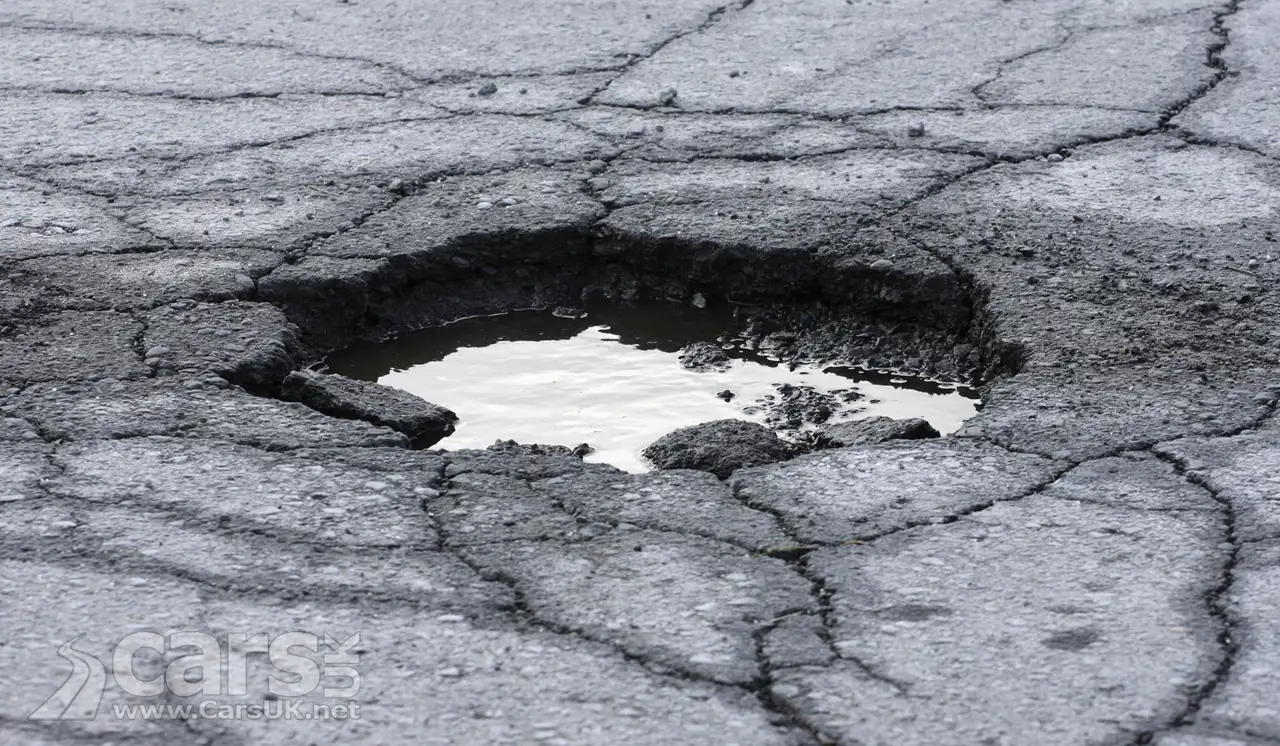 Potholed road