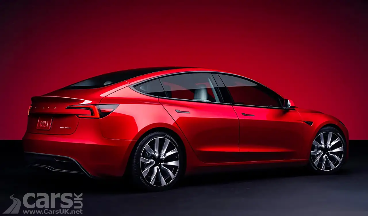 Tesla Model 3 facelift rear view